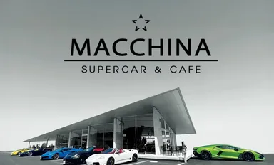 SUPERCAR&CAFE MACCHINAロゴ