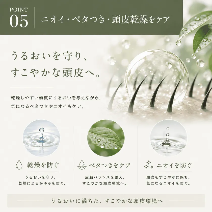 ニオイやベタつきケア