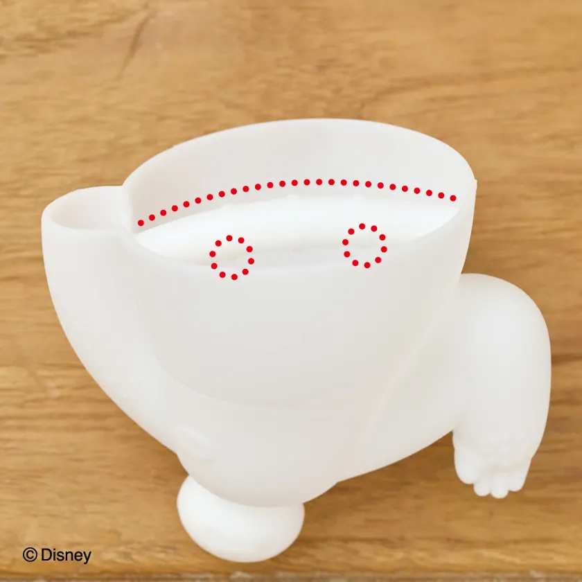 小さな手でも握りやすいカーブ形状1