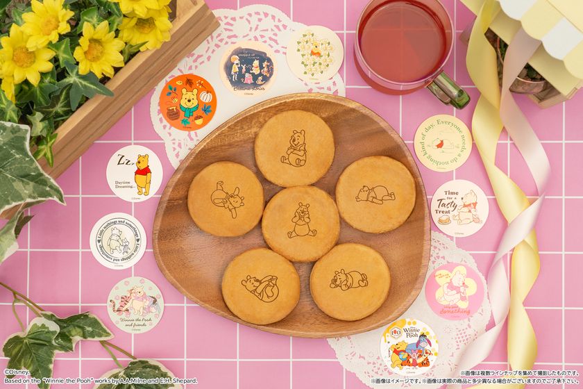 「くまのプーさん」原作100周年の「まんまる焼き」が発売　
焼き印全6種、100周年ロゴ入りを含むシール全10種を展開