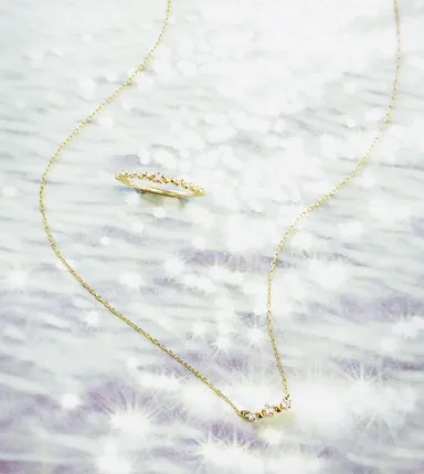 ネックレス＆リング『golden sand』