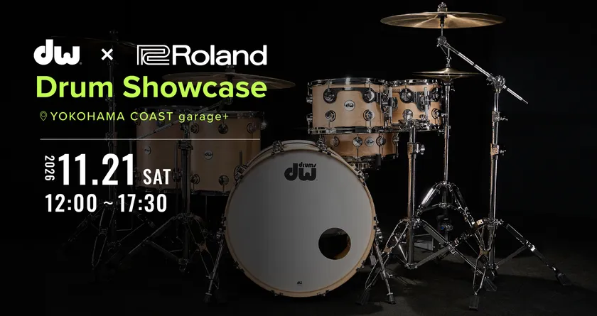 「DW × Roland Drum Showcase」 キービジュアル