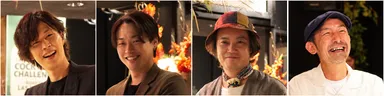 審査員4名(右から海老沢様、安里様、大島様、入様)