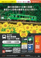 「錦川清流線モバイルチケット」リーフレット