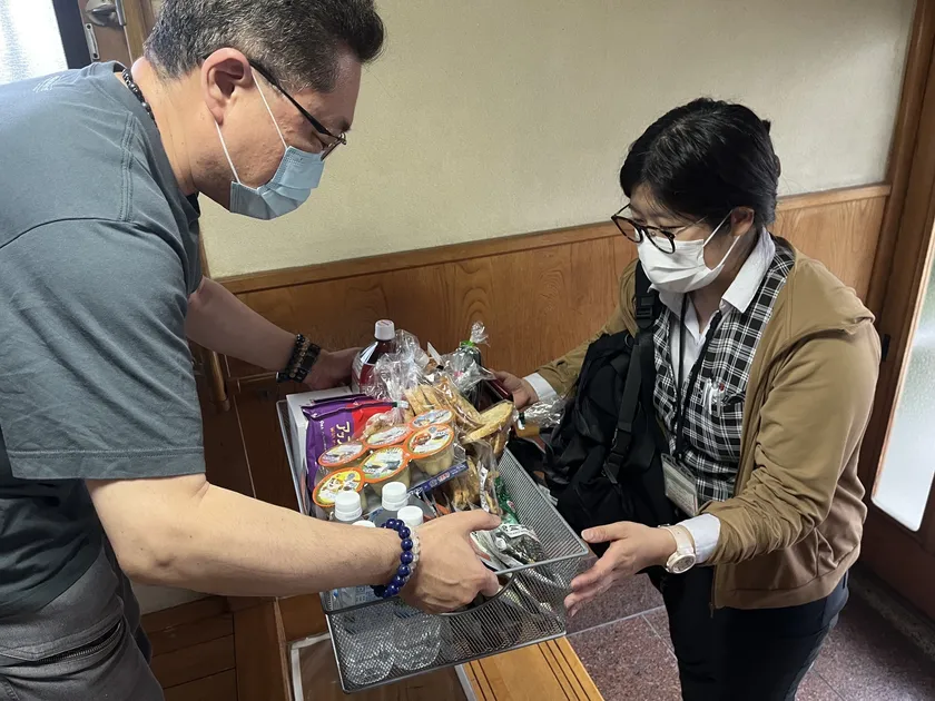 地域包括支援センターへの食糧配布