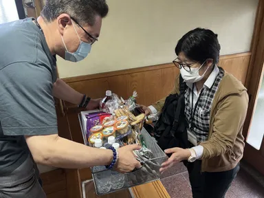 地域包括支援センターへの食糧配布