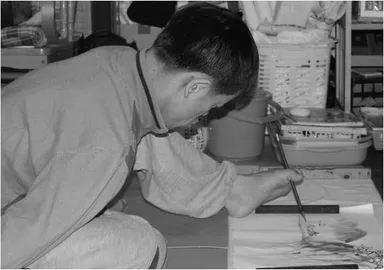 チェ・ウンリヨル氏 制作風景