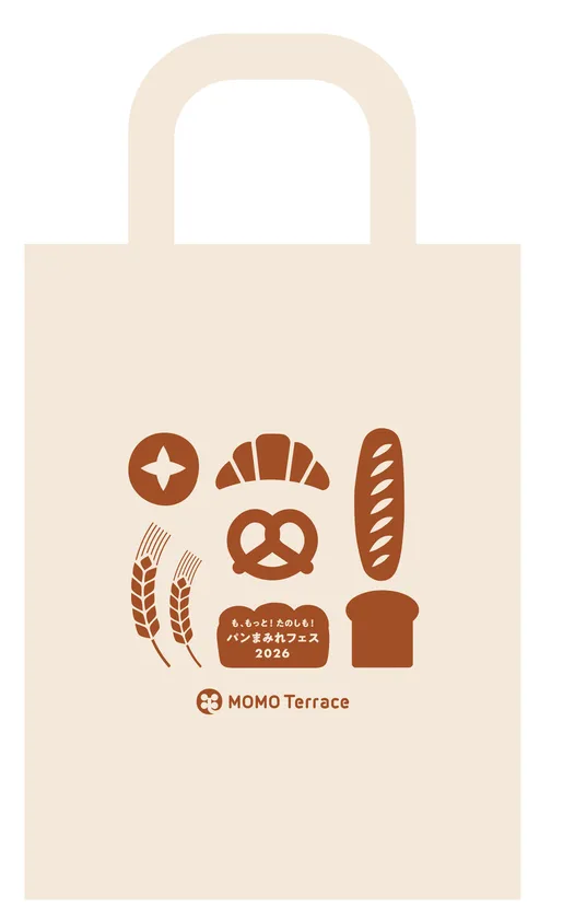 MOMOテラス_も、もっと！たのしも！パンまみれフェス_トートバッグ