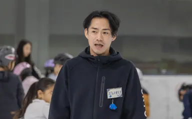 第9回スケート教室　高橋大輔さんの指導風景