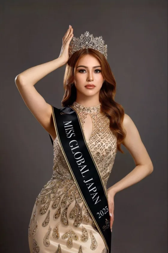 Miss Global Japanで日本代表に選出された藤井オーロラ。2026年世界大会へ出場