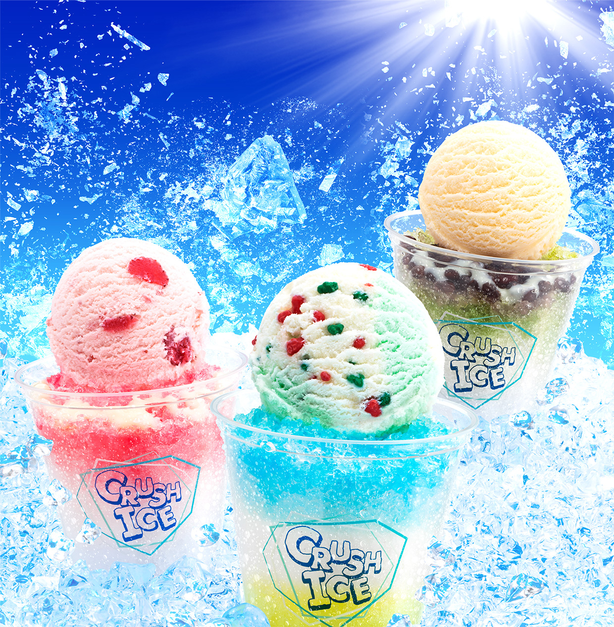 アイスクリームとザクザク氷の組み合わせがたまらない美味しさ クラッシュアイス B R サーティワン アイスクリーム株式会社のプレスリリース