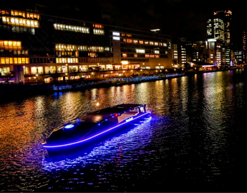 大阪のEV(電気)船で船上ビアホールを10月22日に開催　
30名限定、ジャズの生演奏と夜景を楽しむ