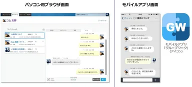 チャット機能の画面イメージ