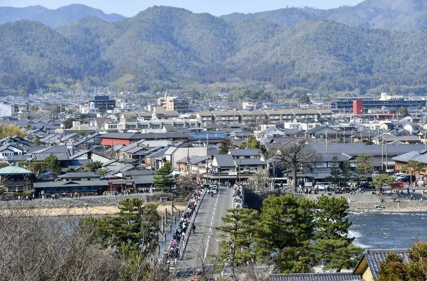 法輪寺見晴台からの景色