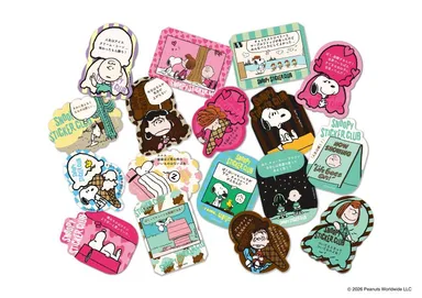 SNOOPY STICKER CLUBオリジナルデザインステッカー(一部)