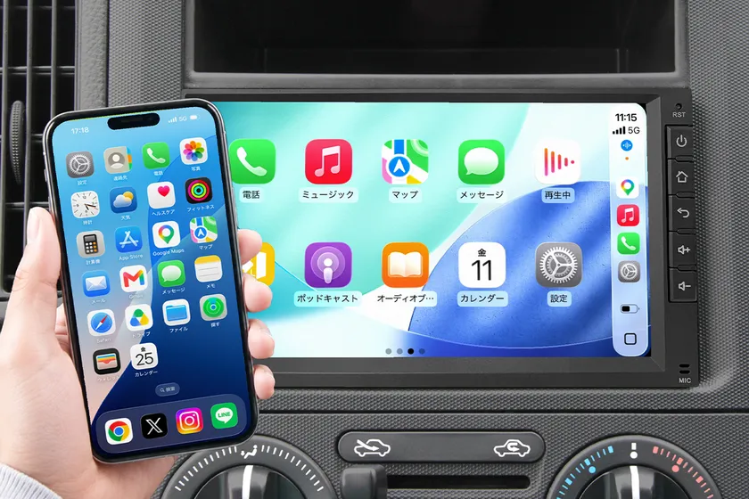ワイヤレスCarPlay／Android Auto対応