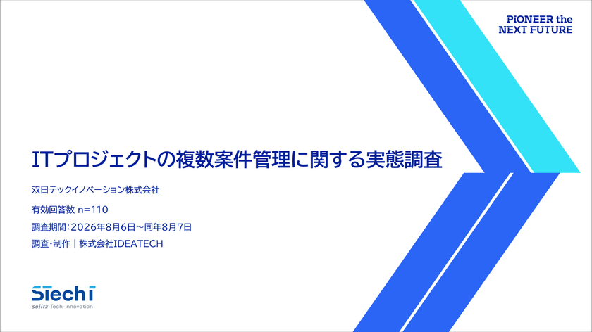 双日テックイノベーション、
『ITプロジェクトの複数案件管理に関する実態調査』を公開