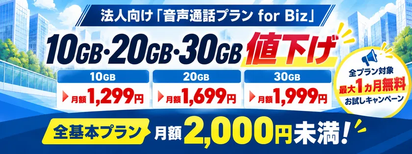 音声通話プラン for Biz