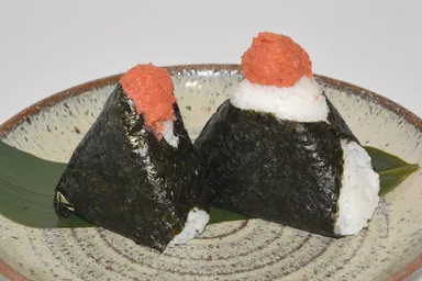明太子おむすび 通常サイズ／1.5倍サイズ