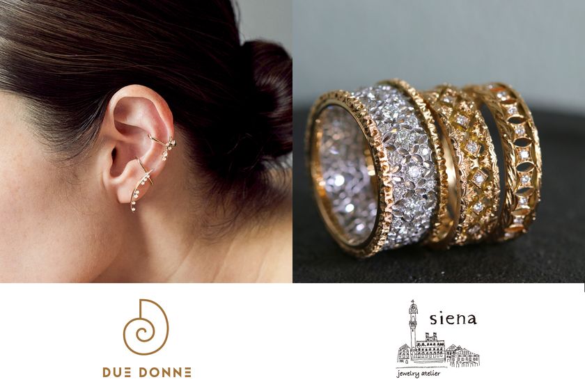 母と娘、夫婦。二組の家族がつくるジュエリーが、立川へ。
〈DUE DONNE・ドゥエドンネ〉と〈siena・シエナ〉、
伊勢丹立川店で11月18日(水)から期間限定ショップ