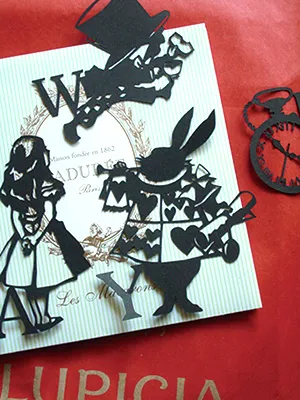 アリスの切り絵完成イメージ