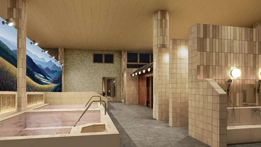 内湯・完成イメージ ※計画段階のパースです。