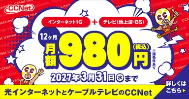 まるっと1年980円キャンペーン