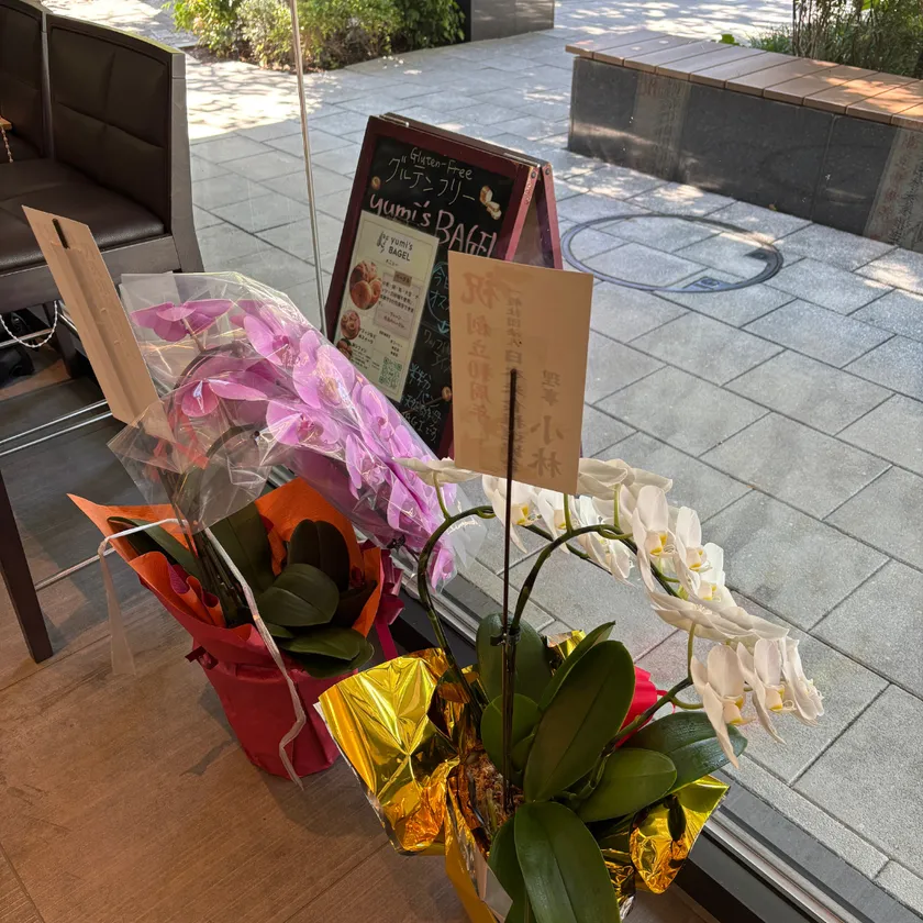 お祝いのお花をありがとうございます
