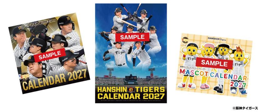 ― 阪神タイガース カレンダー
2027年版 発売決定！ ―
2027年も虎一色！
阪神タイガースを応援する毎日に彩りを！