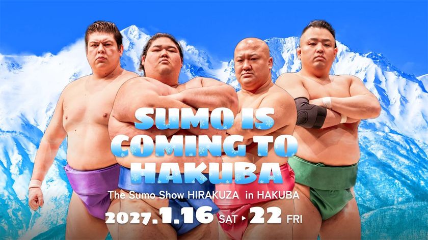 豪州・英国で好評を博した相撲エンタメショー
「The Sumo Show HIRAKUZA」
2027年1月、国際スノーリゾート・白馬で初公演決定!