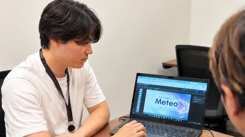 Meta広告運用AI「Meteo」を説明する代表の松本 剛徹