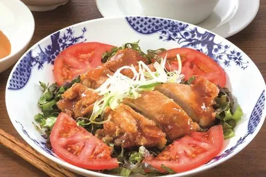 九州産若鶏の油淋鶏～花椒辣油×金胡麻ソース～