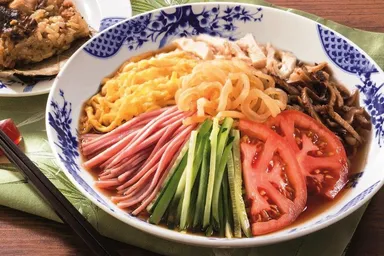 バーミヤン特製七彩の冷し中華