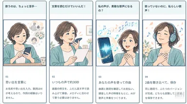 自分の声で歌をつくる