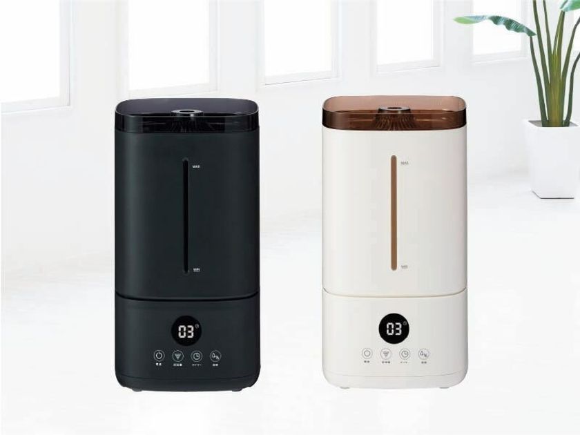 ミストが約1.5m飛んで部屋全体に広がる　
「ミストが高く飛ぶ超音波加湿器」を
ユアサプライムスが10月中旬より発売