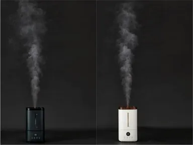 超音波式加湿でミストが約1.5mも飛び、部屋全体にミストが広がりやすい
