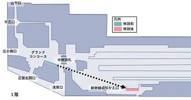 ステンドグラス設置位置図