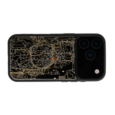 FLASH 東京回路線図 iPhone 17/18 Proケース　黒