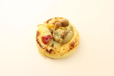 ローストポテトとスイートチリクリームのパン