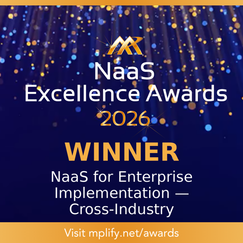 「Global NaaS Event」において
「2026 NaaS for Enterprise Implementation
 - Cross-Industry」を受賞

