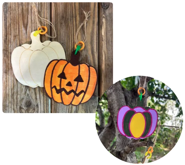 手作りハロウィンオーナメント