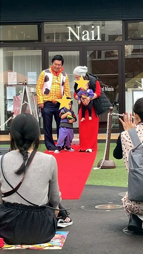 親子でハロウィンファッションショー