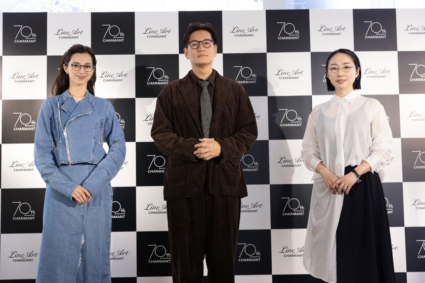 井浦新、中条あやみ、表情華やぐメガネ姿で登場！
メガネのこだわりや、自身の原点、役者論について明かす。
「ラインアート シャルマン」×アーティスト・佐々木香菜子。
手作業ペイントの限定品も！コラボレーションモデル発売！
銀座店舗で11/8までポップアップイベント開催！ 