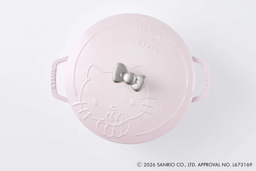 Wa-NABE ハローキティ XL 24cm ソルベローズ 俯瞰