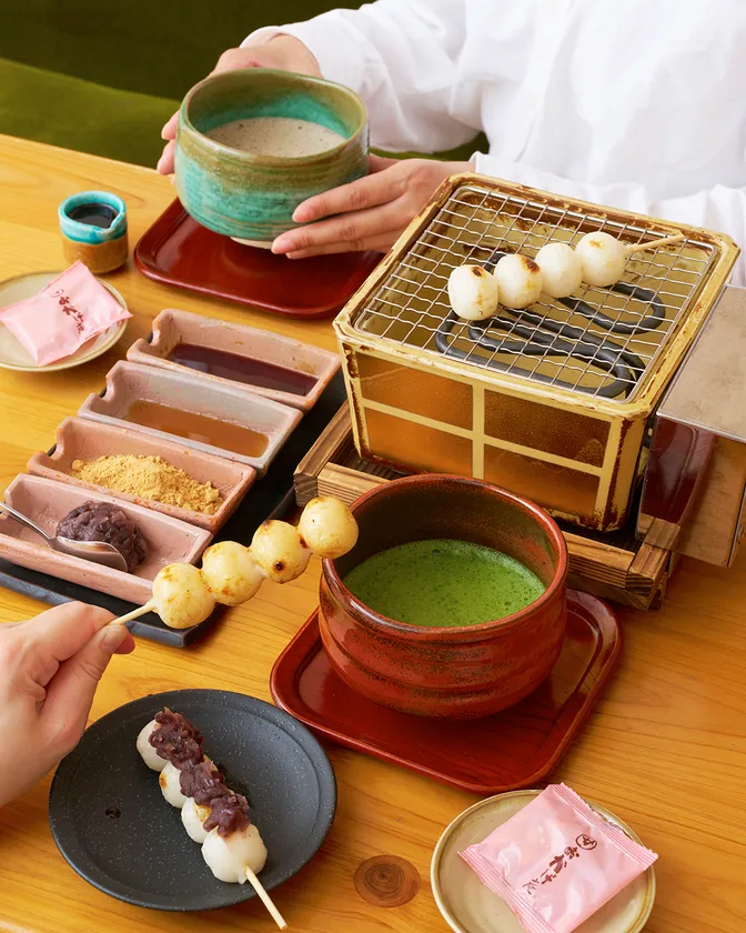 おかげ庵_お抹茶、おだんごなど 和のくつろぎを感じるメニュー