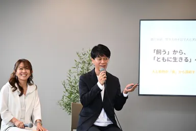 石垣さん「ワンちゃんは家族と一緒っていう考え方がスタートラインに立ってました」