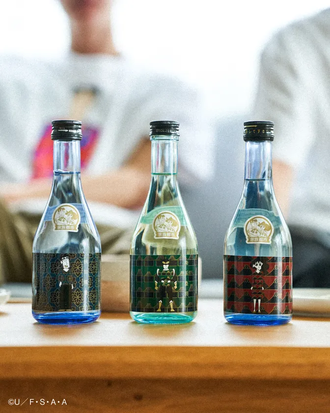 三県の日本酒 × ひろし/みさえ/アクション仮面 3本セット|CRAYON SHINCHAN JAPAN CRAFTS
