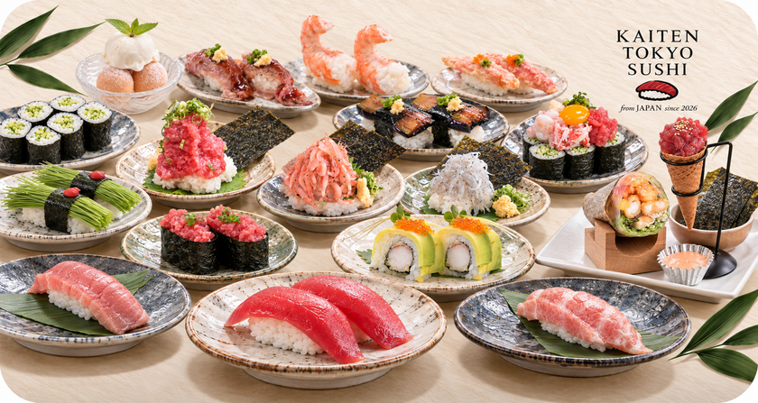 回転寿司「KAITEN TOKYO SUSHI アクアシティお台場店」
12月1日(火)グランドオープン