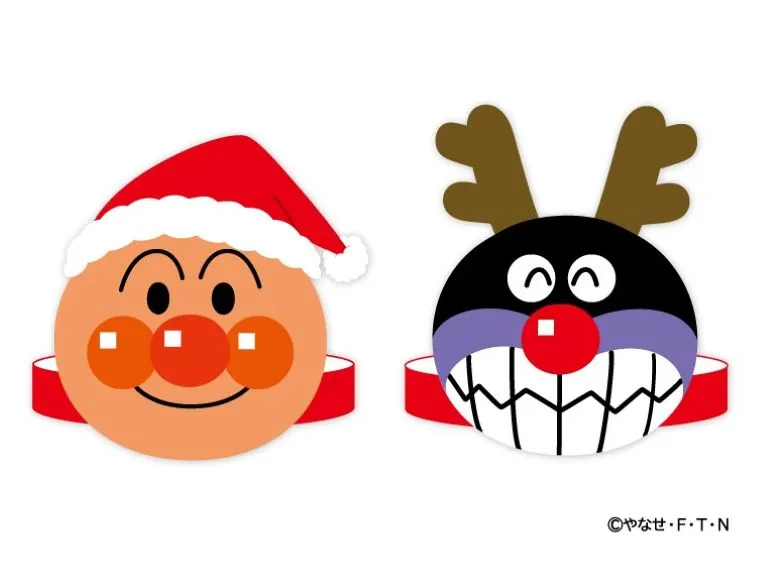 クリスマス限定のお面工作