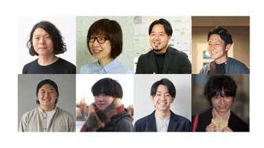 写真上段左から：株式会社irodori 一色 ヒロタカ／神奈川大学建築学部まち再生コース 山家 京子、上野 正也、塩脇 祥　　　下段左から：神奈川大学建築学部まち再生コース(当時在籍学生) 兼田 聖人、篠原 光汰、関川 吹雪、濱 大智